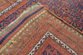 Baluch. All original except for the sides, which have new selvedges. 4'10" x 2'10".                   