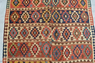 Shahsavan Kilim. Lovely colors. 9'8" x 5'6".                          