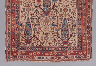 A great early Afshar measuring 4'11" x 4'2". 

Visit our website for more rare woven art : www.bbolour.com               