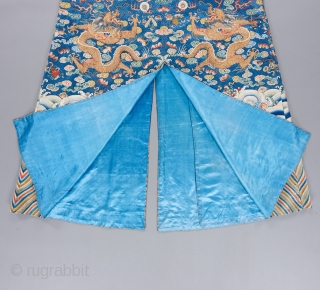 Qing Dynasty Imperial robe of exquisite quality. Please ask for details. 

Please visit our website to view a variety of Antique Carpets, rugs, tapestries, textiles and art objects:
www.bbolour.com     