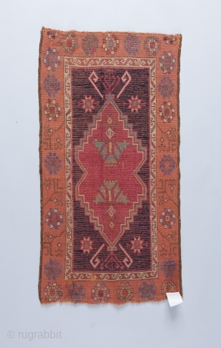 Lovely Anatolian Yastik recently acquired . 3'3" x 1'8".                        