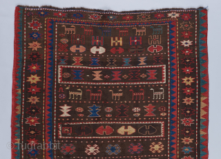 A Verneh with a truly authentic tribal character. Great condition. third quarter 19th century. 5'9" x 3'9".                