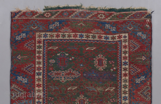 A lovely example of its type. Southwest Anatolian rug. Circa 1880. 4'10" x 3'5". Condition problems as visible.               