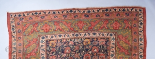 A gorgeous allover design Bijar. An older one of its type, probably dating to circa 1870. 19 x 11'2". 

Visit our website for more rare decorative and collectible woven art : www.bbolour.com  ...