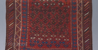 Very cool Lori rug circa 1900 in great condition. 6'8" x 5'9". 

Please visit our website to view more great woven art: www.bbolour.com          