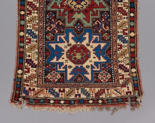 Leshgi Caucasian. All original. Great color. 5' x 3'

Please visit our website for more collectible and decorative woven art : www.bbolour.com            