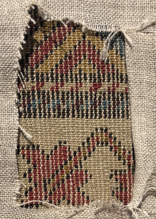 An early Chichi dated 1247 hijri/1831Gregorian. Beautiful springtime color palette and great drawing of the classic border. Wear as can be seen. Backed with linen. Small areas have been painted. 3’10” x  ...