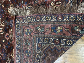 Lovely little khamseh. Circa 1900 or so. Super charming field design with little pops of color. All original in excellent condition. 5’3” x 4’2”. Email me at noah@bbolour.com.     