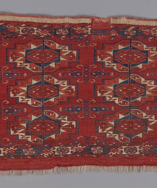 Tekke torba. Very fine weave. Great carnation red color. 3'6" x 1'6".                     