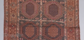 Unusual and Beautiful East Anatolian rug. 9' x 3'10". Complete and intact with some wear issues as visible. Some small replied areas. 

Please visit our website for more rare woven art: www.bbolour.com  ...