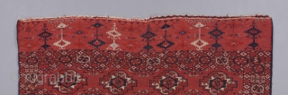 Super quality Tekke wedding rug in great condition. Fine weave and brilliant color. A very well articulated field, border and elem panel design. Near perfect condition with velvety medium pile all around.  ...