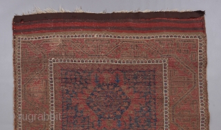 Baluch. 6'5" x 4'. Great field design with classic border. Good age. Possibly Timuri?                   