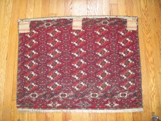 Teke Chuval. Very fine weave… excellent condition, shiny soft wool, amazing color.  This piece has always been hung.  2’ 11” inches by 2’ 2” inches.  I’m happy to send  ...