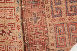 Anatolian kurdish Rug.Mid.to late 19th.century.Camel hair field.                          