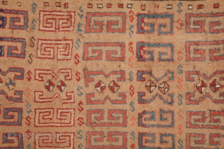 Anatolian kurdish Rug.Mid.to late 19th.century.Camel hair field.                          