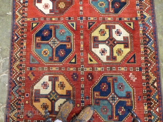 Large Antique Uzbek Main Rug. Superb Uzbek carpet in very good condition, complete, with good pile throughout. Dimensions: 133 x 64 inches See more textiles at www.banjaratextiles.com  SOLD    