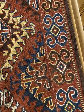 Julkur Rug, Middle Amu Darya, Ca. 1900, 3'11'' x 8'7'' (119 x 262 cm).  Central Asia region, Uzbek. Pile is medium length. No holes, odors. Beautiful tribal rug, ready for your  ...