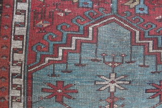 Antique Konya Ladik Turkish Rug. 67 x 40 inches. Dyes all seem natural and the rug seems to be 19 century and has good age -- however I'm no expert on Turkish  ...