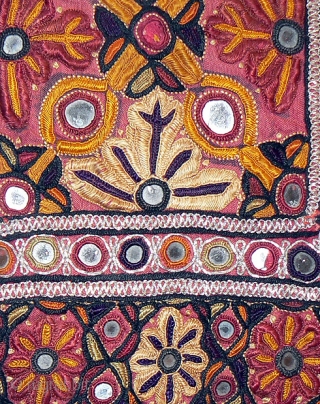 Old/Antique Kutch Choli. This is an exquisite old choli front from the Kutch India, probably made and used by a bride in her wedding. The choli is 30 inches from top to  ...