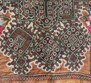 Superb Old Sind Wedding Choli. This spectacular heavily embroidered dress or choli from the Sind region was probably made and used by a bride in her wedding. The choli is fully embroidered  ...