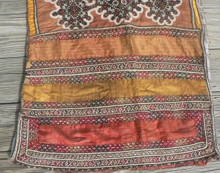 Superb Old Sind Wedding Choli. This spectacular heavily embroidered dress or choli from the Sind region was probably made and used by a bride in her wedding. The choli is fully embroidered  ...