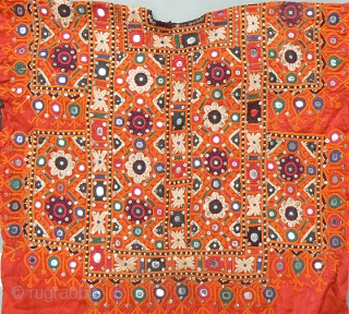 Nice Old Wedding Choli from Kutch area of India. Probably made and used by a bride in her wedding. 47 inches across from sleeve tip to sleeve tip, 35 inches from top  ...