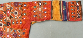 Nice Old Wedding Choli from Kutch area of India. Probably made and used by a bride in her wedding. 47 inches across from sleeve tip to sleeve tip, 35 inches from top  ...