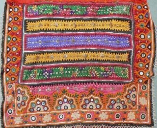 Nice Old Wedding Choli from Kutch area of India. Probably made and used by a bride in her wedding. 47 inches across from sleeve tip to sleeve tip, 35 inches from top  ...