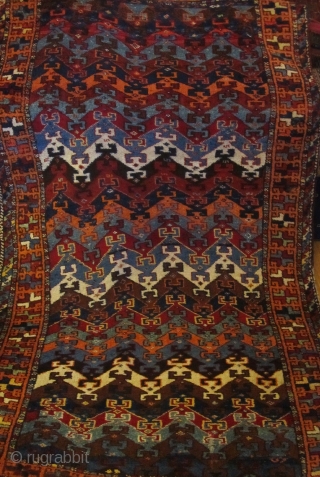 Fine collector piece! * Antique Turkish YÜRÜCK from 1880* Wool/Wool * excellent condition * 200 cm x 110 cm              