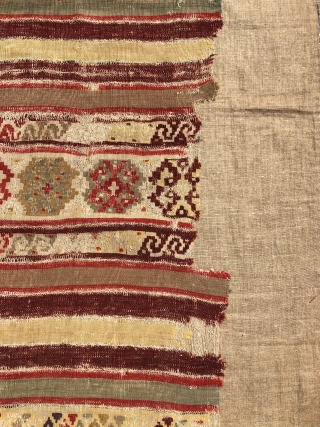 Antique Helvacı Kilim Mount on Fabric 
Size 100x260 cm                        