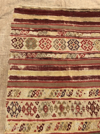 Antique Helvacı Kilim Mount on Fabric 
Size 100x260 cm                        