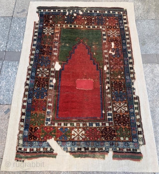 Antique Aksaray Prayer Mounted on fabric professionally
Size 95x140 cm                        