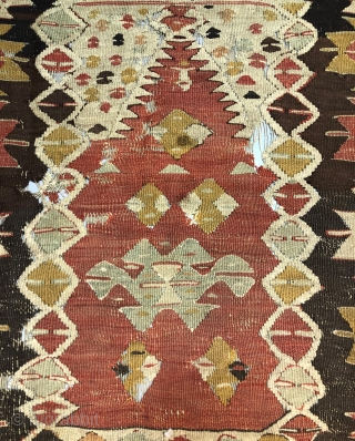 Antique Oushak Kilim 
Size 134x99 cm                           