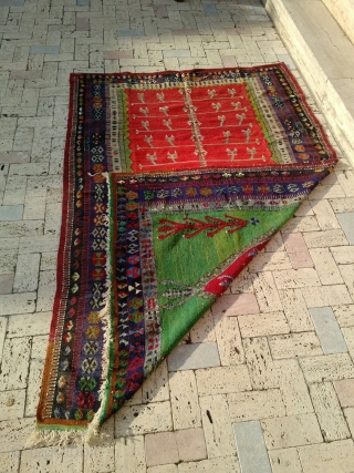 obruk Kilim (Rug) from Konya - Anatolian region // From private collection // Late 19th century // Old but in top condition // For more information, feel free to send a message  ...