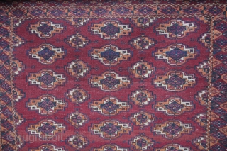 Saryk Turkoman Wool on Wool evenly low pile, Good condition for its age
Size: 190x120cm 
Price: 390€+Post                 