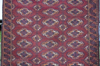 Saryk Turkoman Wool on Wool evenly low pile, Good condition for its age
Size: 190x120cm 
Price: 390€+Post                 
