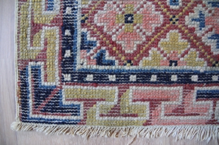 Seat mat China 19th century Wool on Cotton good condition Sitze:53x51cm                      