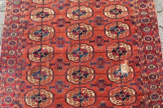 Tekke Turkmenistan Second Half 19TH Century
Wool on Wool Naturalcolor signs of age and wear
Size: 187x116 cm                 