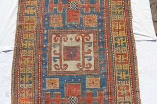 KARACHOPH Antique 19th century
wool on wool natural color
age and signs of wear 
Size: 300x145cm                   