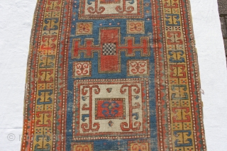 KARACHOPH Antique 19th century
wool on wool natural color
age and signs of wear 
Size: 300x145cm                   