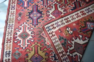 Early 20th century Kuba Kilim 318 x 174 cm in excellent condition.
                     