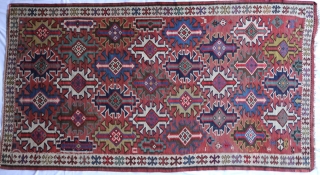 Early 20th century Kuba Kilim 318 x 174 cm in excellent condition.
                     