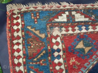 Lori Pambak Kazak 222 x 139 cm late 19th century Caucasus, partly low pile,partly old repairs, condition good.               