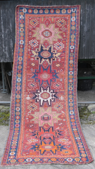 Leshgi Caucasus Wool on Wool in generally good condition 
Size: 330x120cm
Price: 350€                     