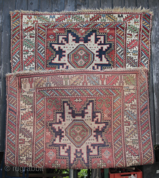 Leshgi Caucasus Wool on Wool low carpethallway with thinner spots in generally good condition.
Size:173x100cm
Price: 490€                  