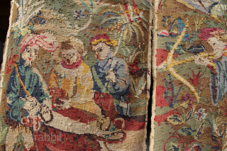 Tapestry wall hanging, beautiful colors,Good condition considering its age.
Size: 2x 157x67cm
Price: 400€                     