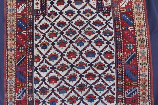 Schirwan Antique 19th century
Wool on Wool with natural colors
very good and almost intact condition.
Size: 149x198cm                  