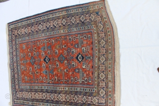 Caucasian Perepedil rug 169x127cm circq 1900 
on a coppered ground, very well very vine knots,Completely original, all color natural
dyes,Overall verygood condition.            