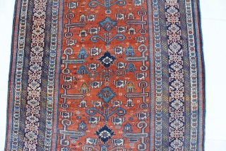 Caucasian Perepedil rug 169x127cm circq 1900 
on a coppered ground, very well very vine knots,Completely original, all color natural
dyes,Overall verygood condition.            