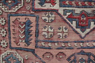 Bergama Western Anatolia End of 19th century, Collor parts corroded.
Size: 209x152cm 
                     